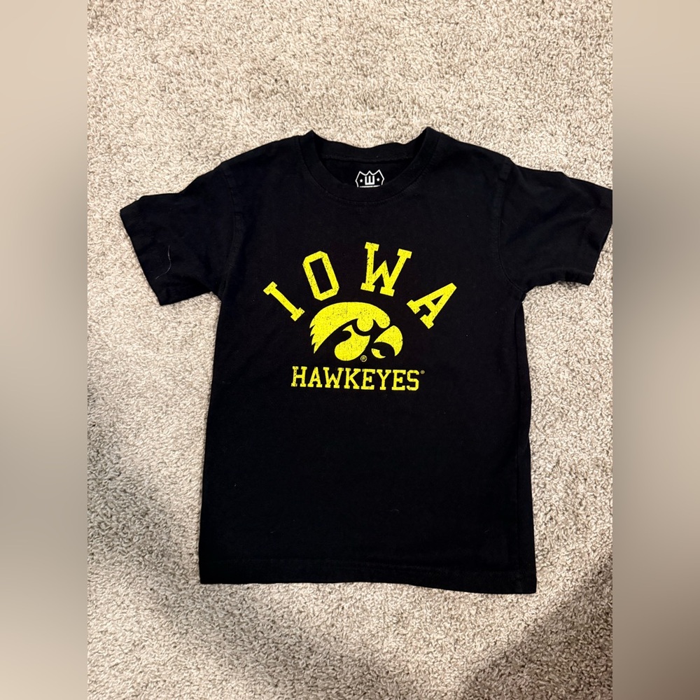 Kids Black Iowa Hawkeyes T-Shirt